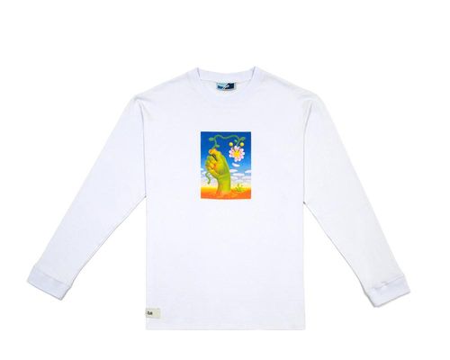 Camiseta Manga Longa Örk Flower Branco