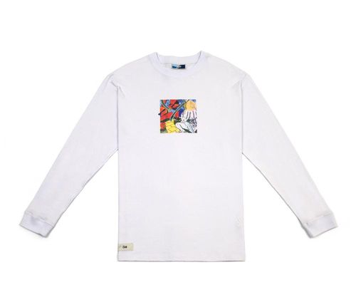 Camiseta Long Sleeve Samurai Branco