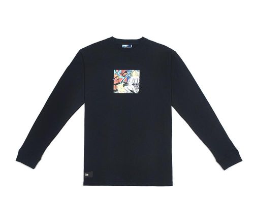 Camiseta Long Sleeve Samurai Preto