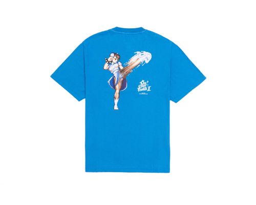 Camiseta Chun Li Azul Street Fighter II