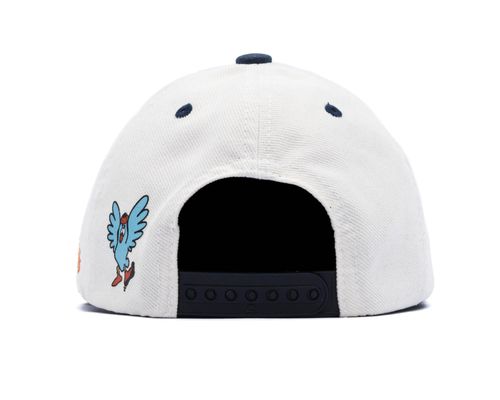 BONÉ 6 Panel Nihao Creme Marinho