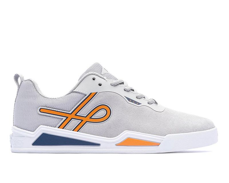Tenis-Arquitetonico-Cinza-Laranja-Azul-Essencial