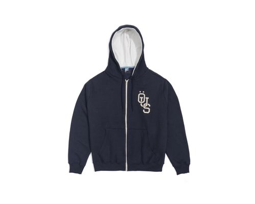 Moletom Ziper Monograma Azul Marinho