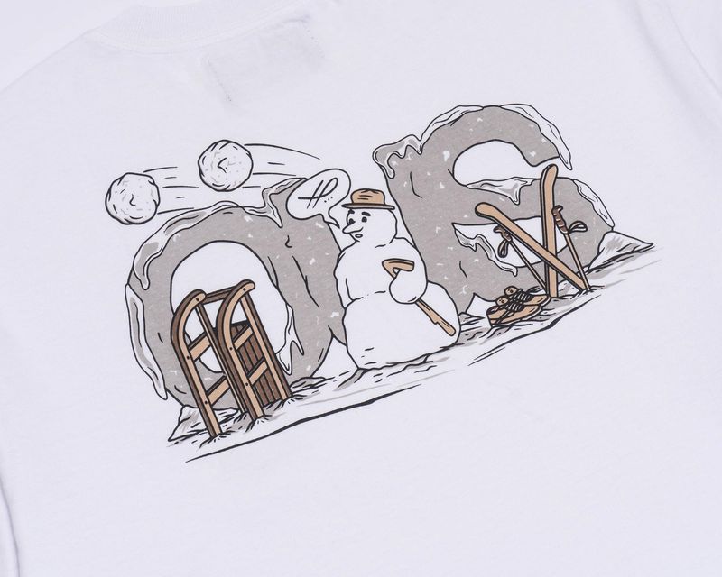 Camiseta-Boneco-de-Neve-Branca