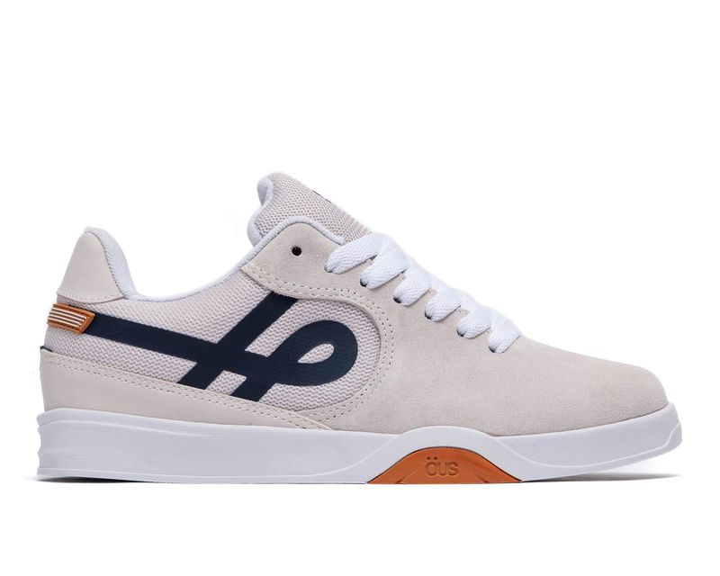 Tenis-Imigrante-Serie-X-Cinza-Azul-Laranja-Essencial